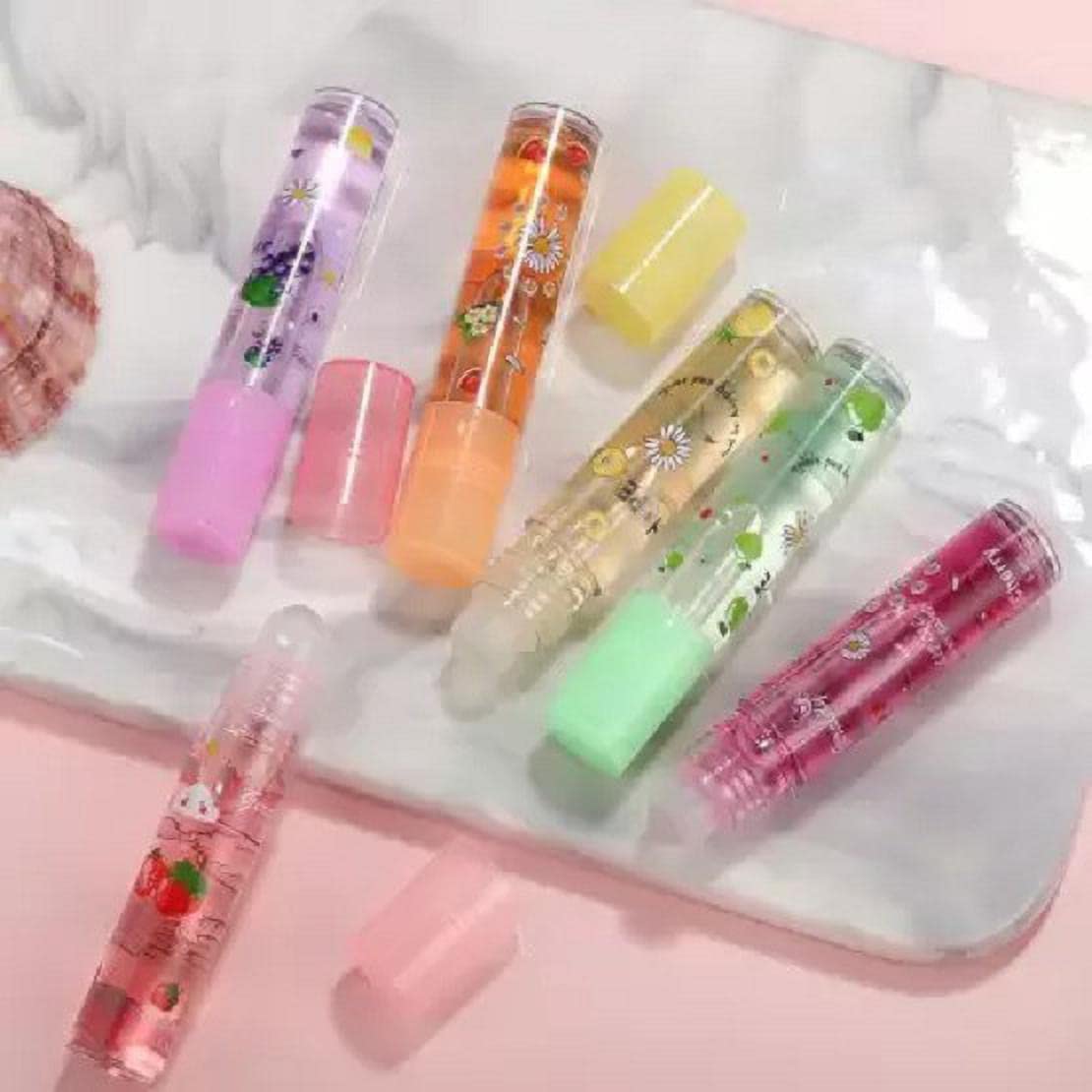Long Lasting Moisturizing Color Changing Lip Oil - Fruity Flavored Tinted Lip Gloss for Hydration & Shine | Perfect for Daily Wear, Date Night & Makeup Looks