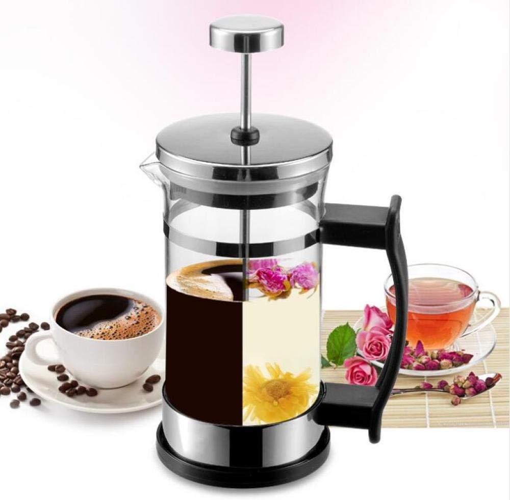Premium 600ml Coffee Press Pot - French Press Coffee Maker & Tea Infuser for Home, Office, Camping | BPA-Free Stainless Steel Filter for Rich Brewing Experience