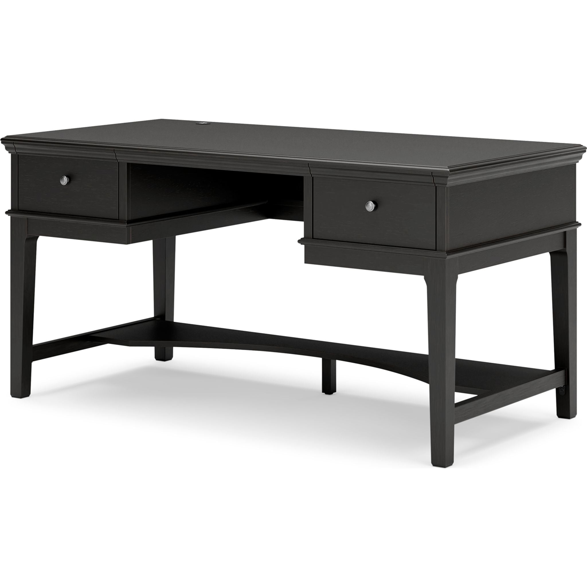 Beckincreek Black Office Desk - Modern & Stylish Writing Desk for Home & Workspace | Perfect for Remote Work, Study & Office Use