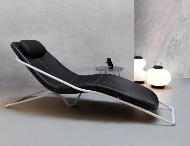 Driade Wireflow Chaise Lounge Chair - Modern Indoor/Outdoor Chaise Lounge for Living Room, Patio, or Poolside Relaxation