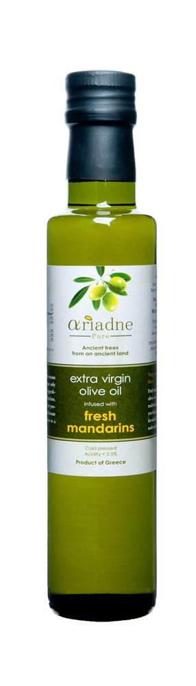 Premium Cold-Pressed Extra Virgin Olive Oil Infused with Fresh Mandarins - Organic, Unfiltered, Rich in Antioxidants - Perfect for Salads, Cooking & Gourmet Gifts