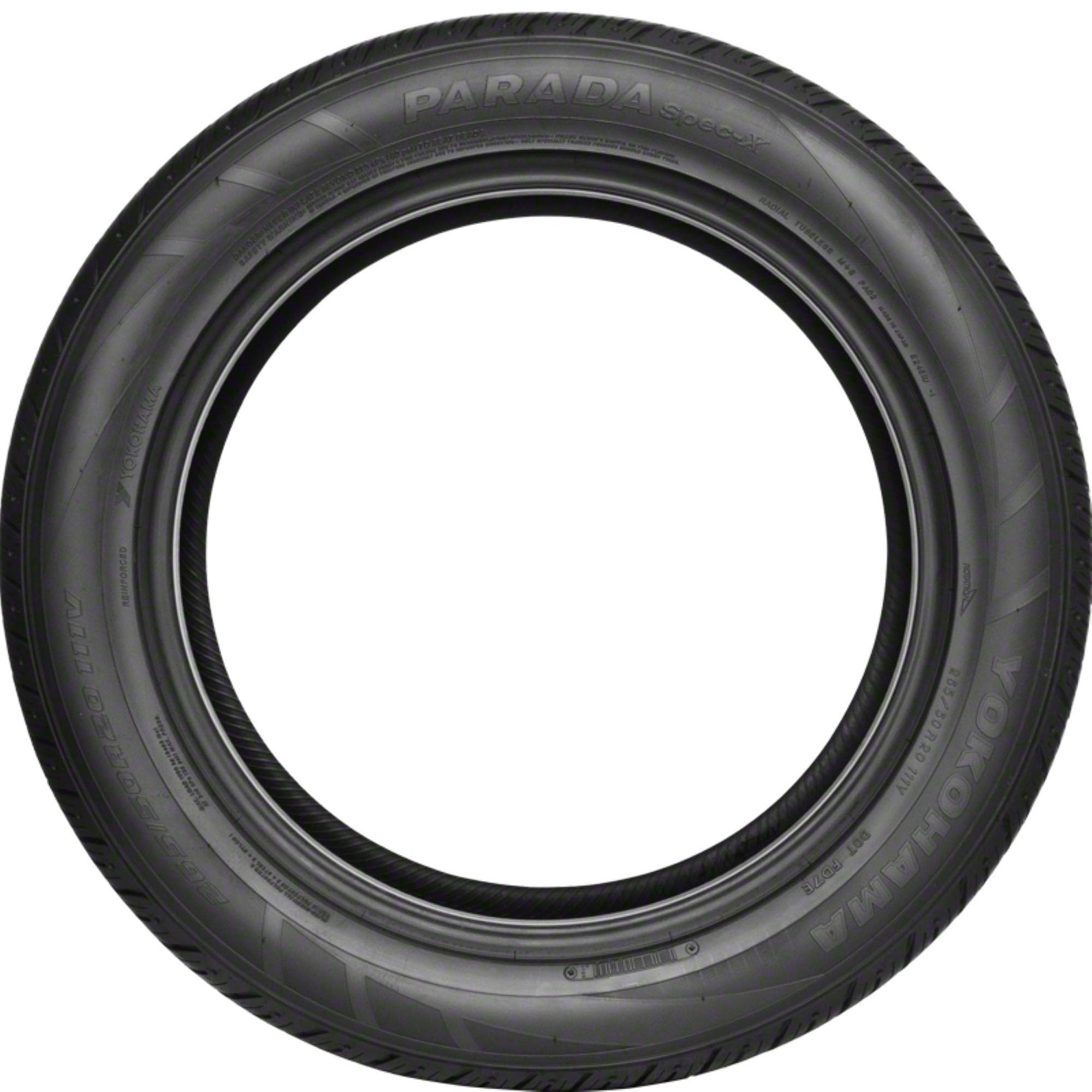 Yokohama Parada Spec-X 265/35R22 102V High Performance Passenger Tire - Perfect for SUVs, Luxury Cars & All-Season Driving