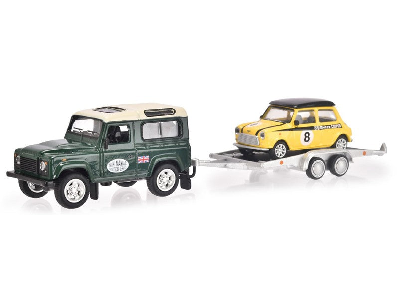 Schuco 1/64 Scale Die-Cast Land Rover Mini Maniac Collectible Model Car - Perfect for Display, Collection, and Miniature Car Racing Scenes