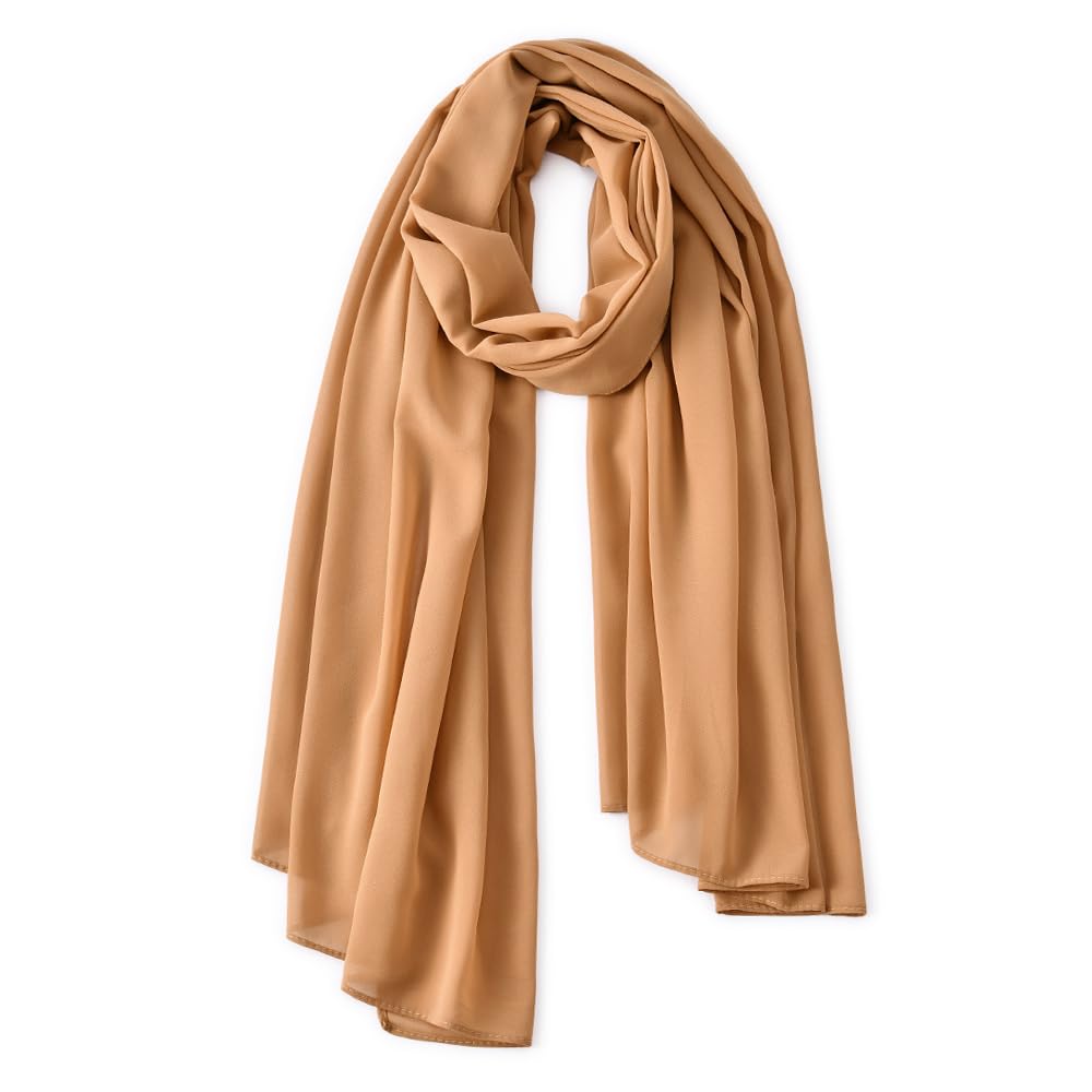 Yeieeo Chiffon Head Wraps for Women - Fashion Scarf Hijab for Daily Wear