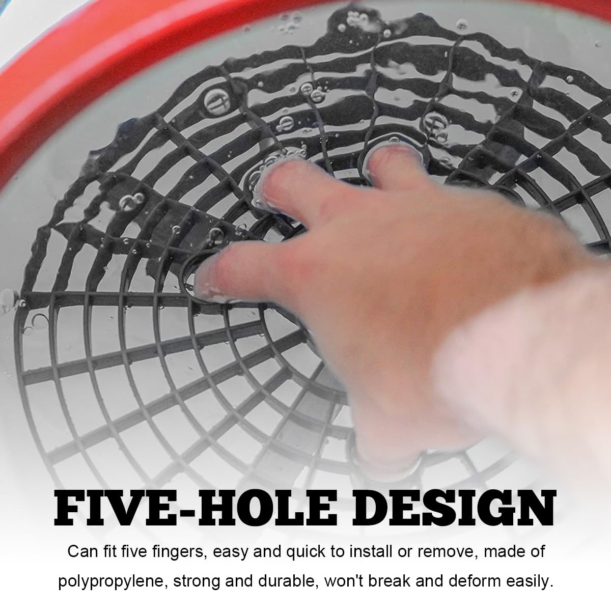 2 PCS Car Wash Bucket Inserts with Grit Trap - Universal 12 Inch Diameter Plastic Vehicle Wash Bucket Insert, Auto Detailing Dirt Collector for Car Cleaning Accessories (Red) - Perfect for DIY Car Washing & Detailing at Home or Professional Auto Shops