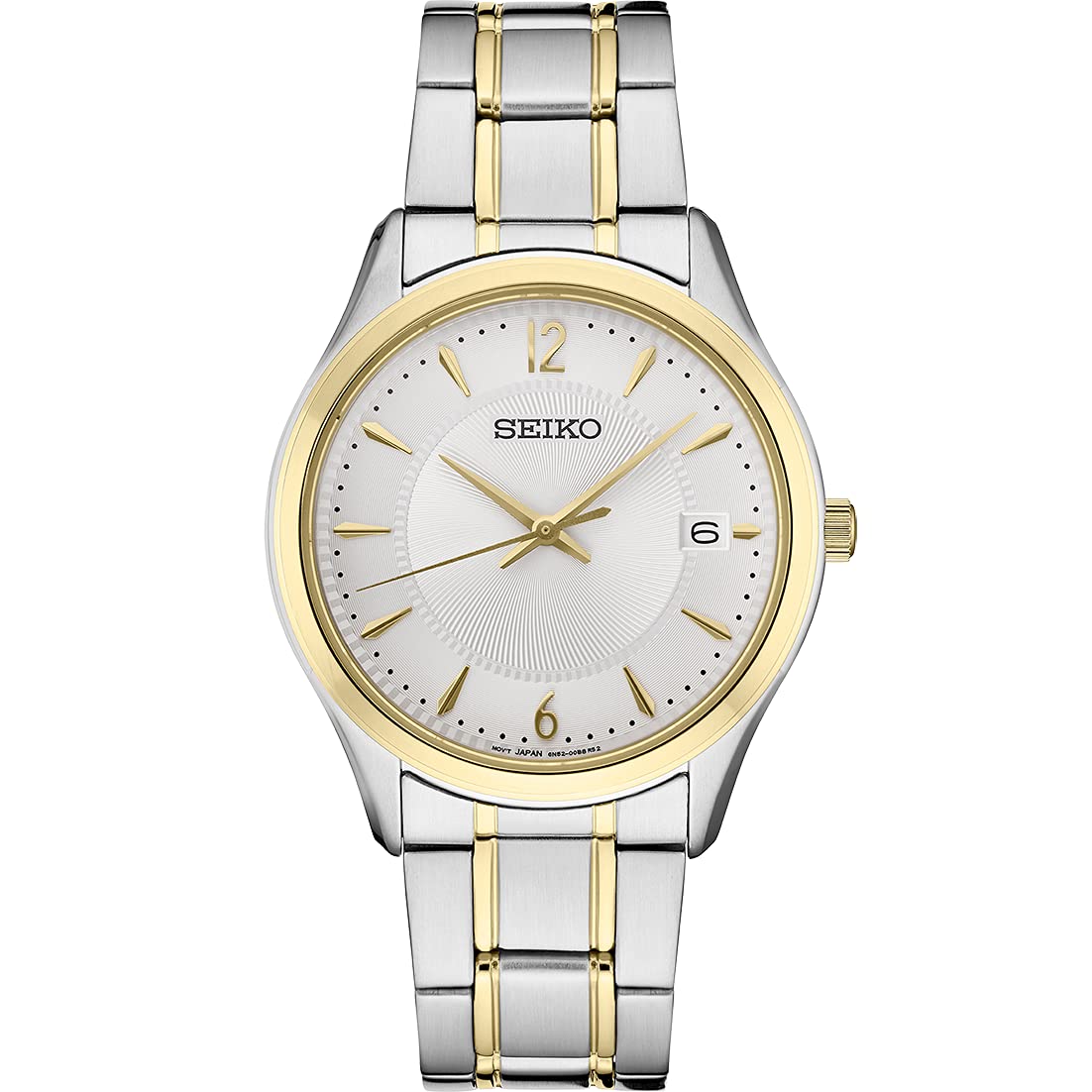 SEIKO Men's SUR468 Japanese Quartz Dress Watch - Stainless Steel Strap, Silver Dial, 10 ATM Water Resistant - Perfect for Business, Formal Events & Everyday Wear