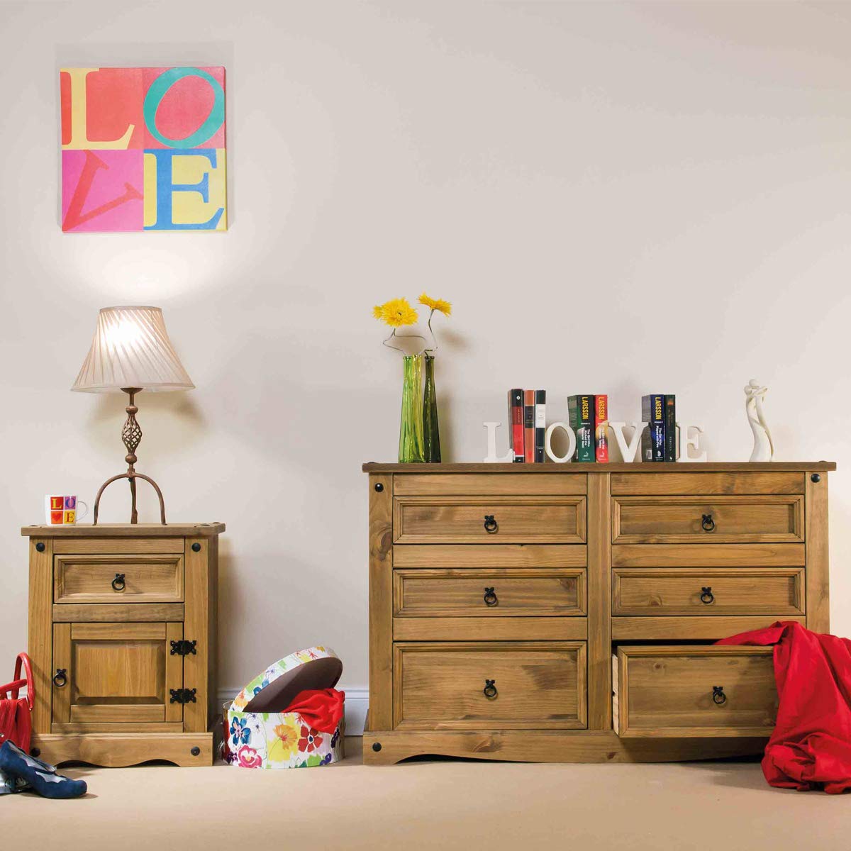Modern Nightstands & Bedside Tables - Solid Wood End Tables for Bedroom & Living Room - Stylish Side Tables for Home Decor, Small Spaces & Apartment Essentials - Perfect for Reading Lamps, Alarm Clocks & Storage