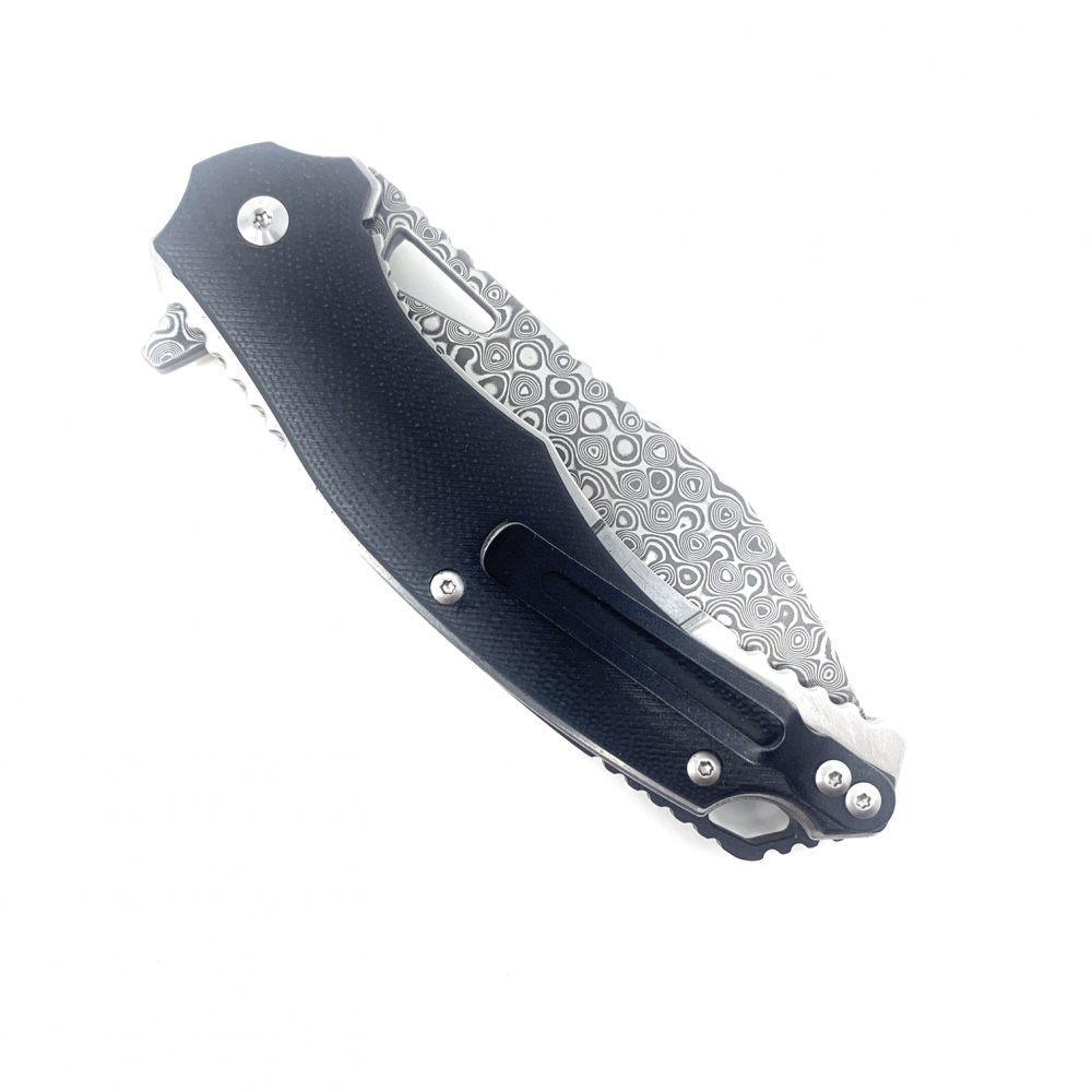 Premium BNB Damascus Steel Knife - Black Panther Hunting & Outdoor Survival Knife - Perfect for Camping, Bushcraft & Tactical Use