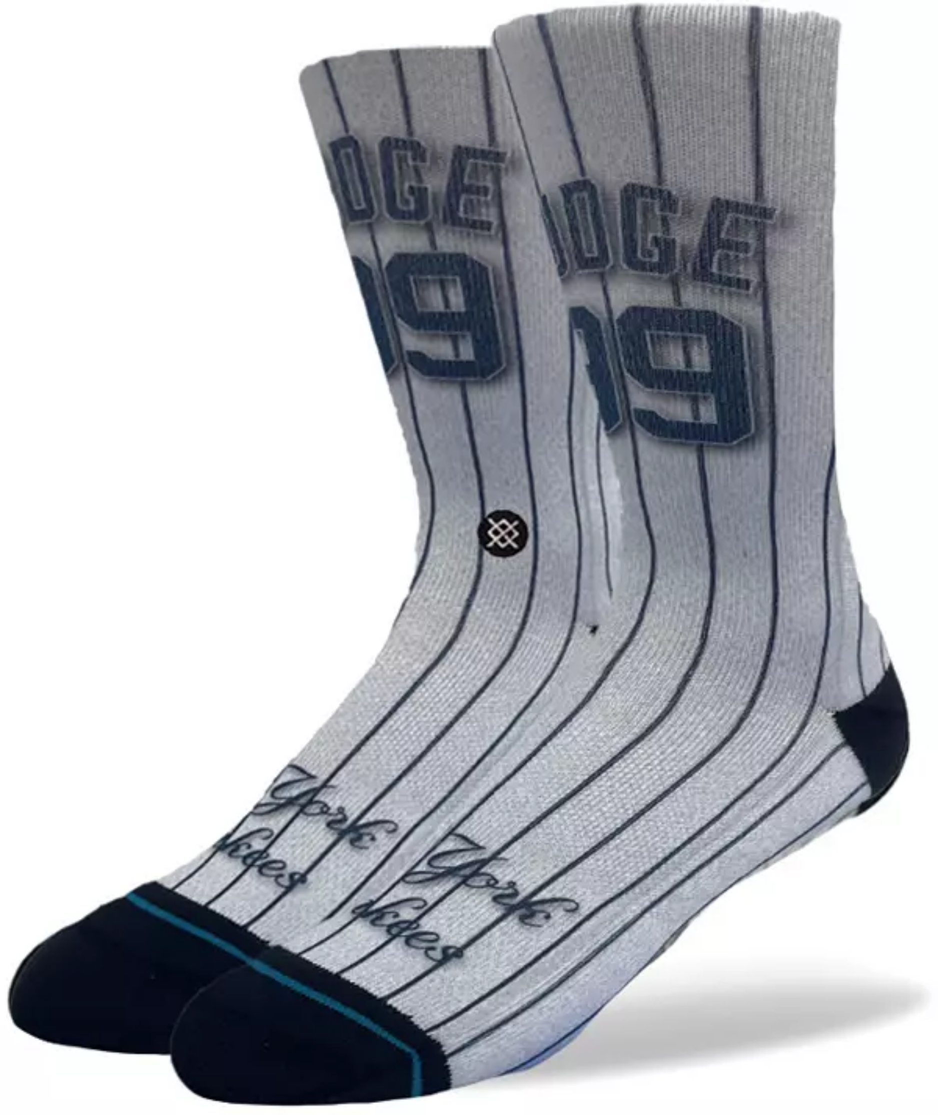 Stance MLB New York Yankees Aaron Judge Crew Socks - Official Baseball Socks for Yankees Fans & Sports Enthusiasts - Perfect for Games, Workouts & Everyday Wear