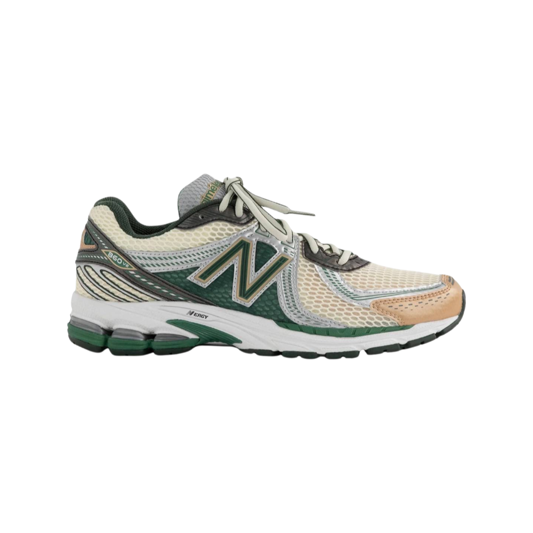 New Balance x ALD 860 V2 Sneakers - Green & White Colorway - Aime Leon Dore Collaboration - Perfect for Casual Wear & Street Style Fashion