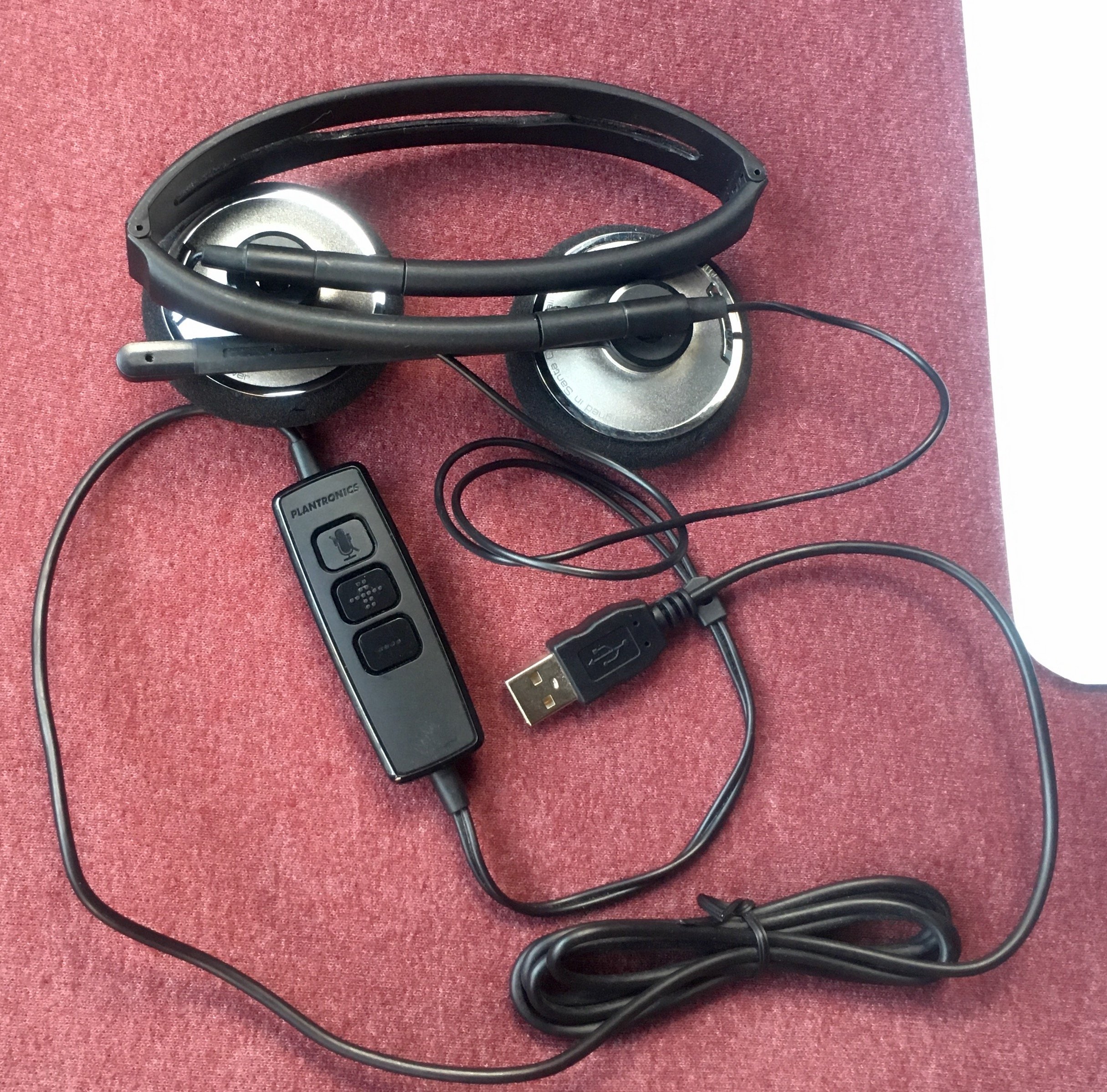 Plantronics .Audio 476 DSP Noise-Canceling PC Headset with Microphone - Perfect for Office Calls, Gaming & Remote Work