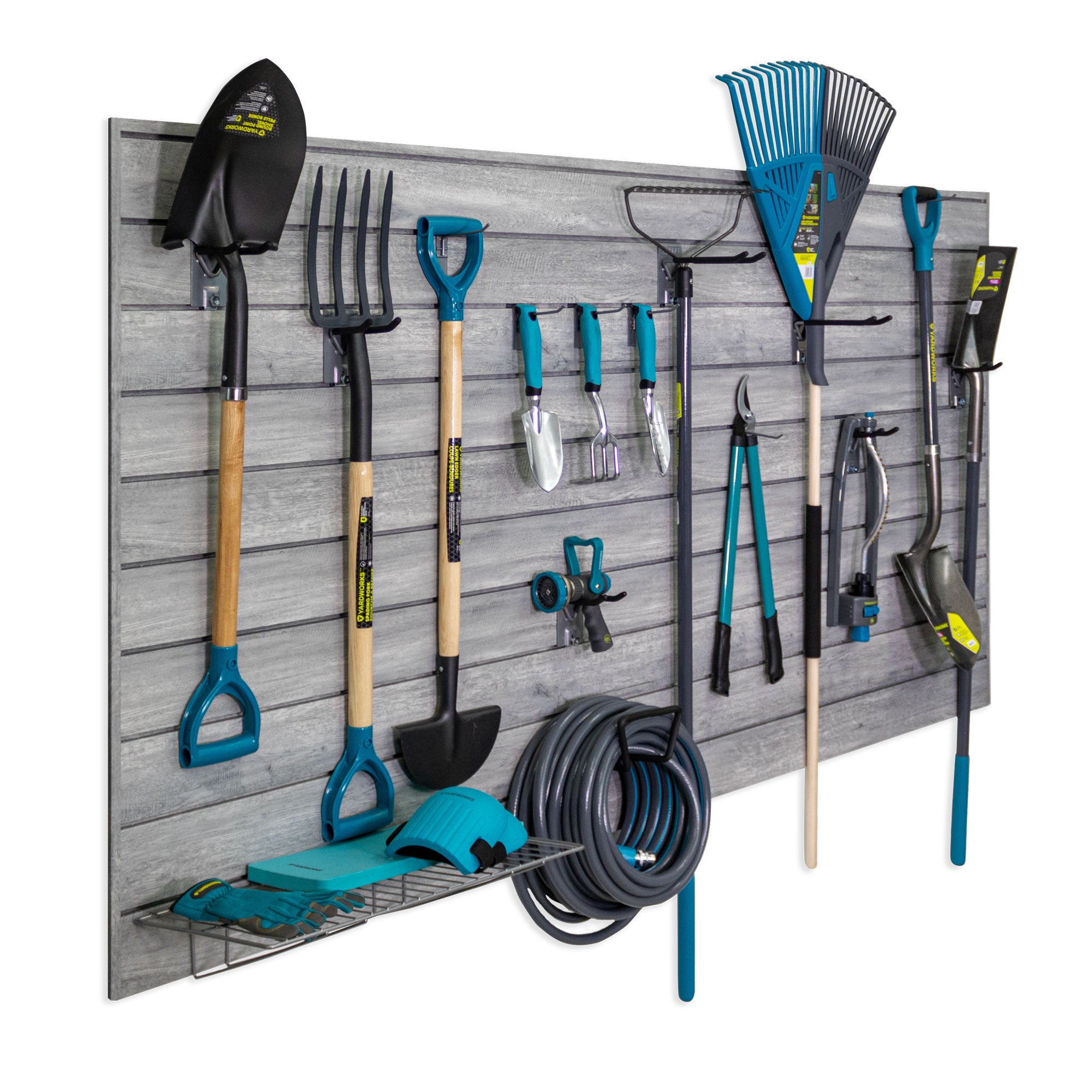 PROCORE+ Gray Wood Slatwall Panel System - Ultimate Bundle for Retail Display & Wall Organization | Perfect for Stores, Garages & Home Offices