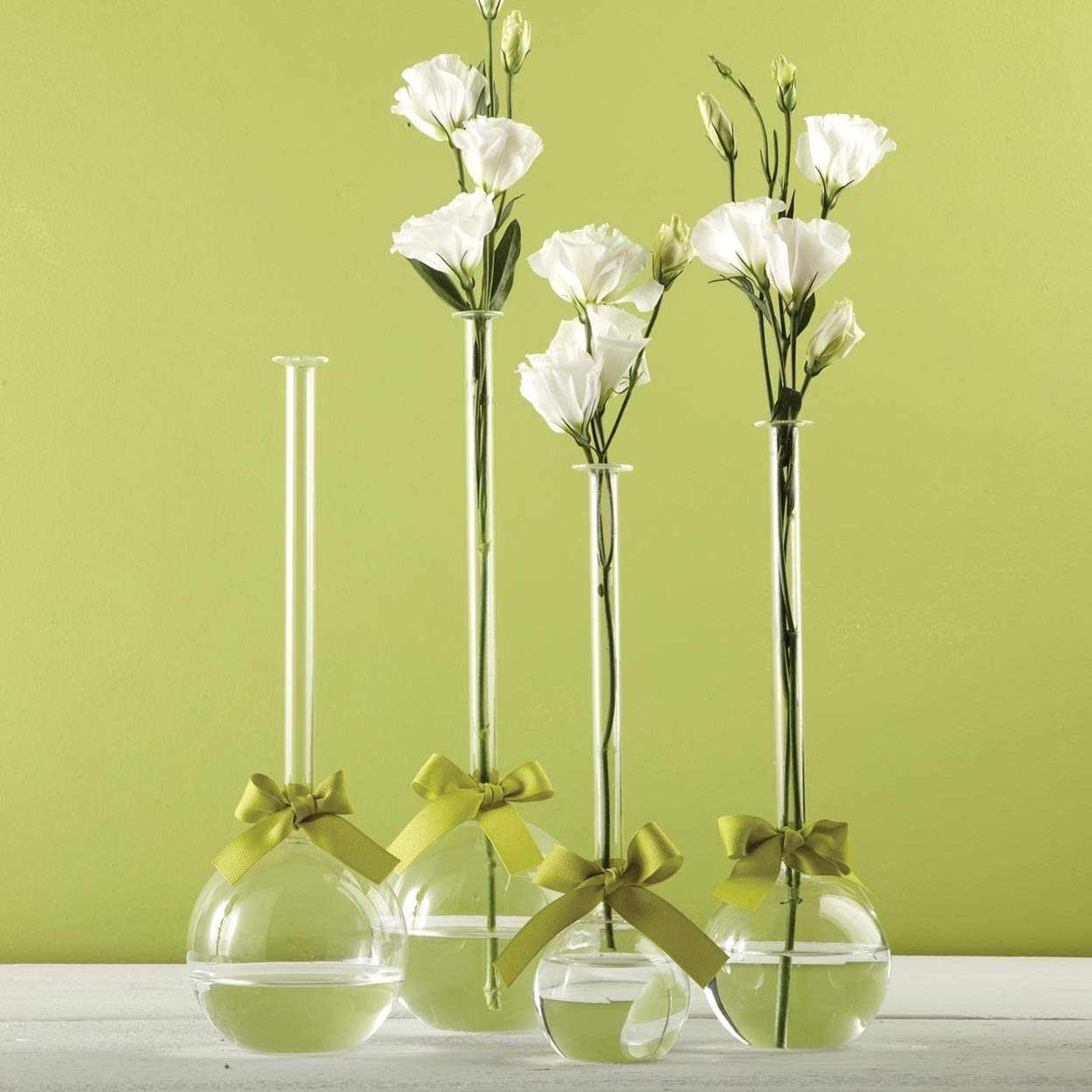 Stylish Set of 4 Modern Bubble Vases - Elegant Home Decor for Centerpieces, Wedding Decorations & Tabletop Displays