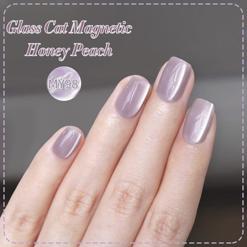 Water Light Cat Magnetic Gel Polish - MY97 Honey Peach 10ml - Long Lasting Nail Polish for Salon & Home Manicure, Perfect for Parties, Weddings & Special Occasions