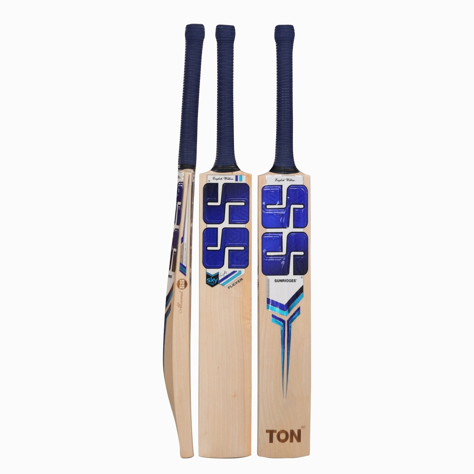 Premium SS Ton SKY Flicker Adult Cricket Bat - Professional Grade Willow Wood - Perfect for Cricket Matches, Practice & Training Sessions - Ideal for Club Players & Enthusiasts