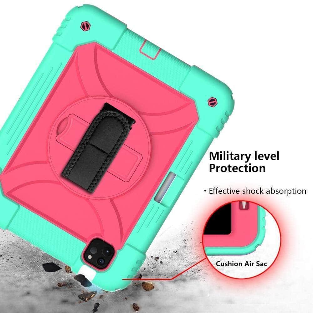iPad Air 4 Case 10.9 Inch (2020 Model) - 3 Layer Hybrid Armor Shockproof Protective Cover for Kids | Perfect for School, Travel & Outdoor Activities