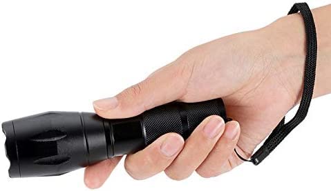 RaySoar 4-in-1 Multi-Color LED Flashlight with Red, Green, Blue & White Light for Night Observation, Hunting, Fishing, Camping & Emergency Use