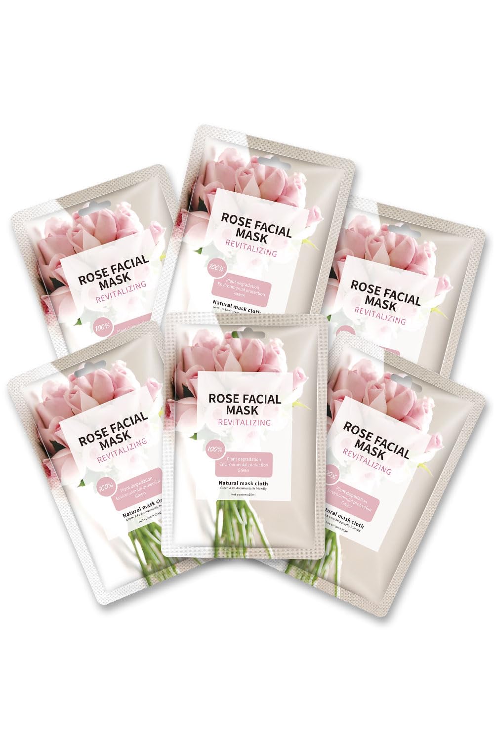 Hydrating Rose Face Masks 10 Sheets - Christmas Beauty Gifts for Women Skincare