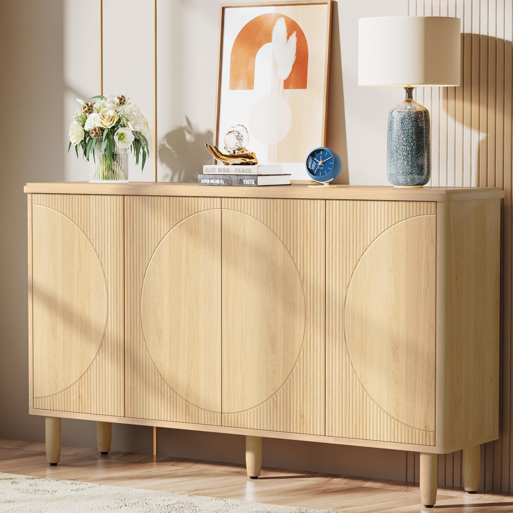 Tribesigns Modern Buffet Cabinet Sideboard with Storage - 60