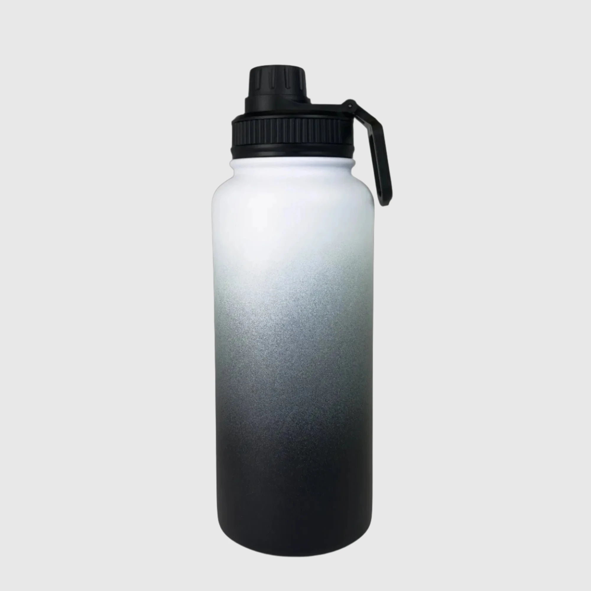 Premium 32oz Stainless Steel Insulated Water Bottle - Midnight Black - Keeps Drinks Cold 24Hrs/Hot 12Hrs - Perfect for Hiking, Gym & Outdoor Adventures