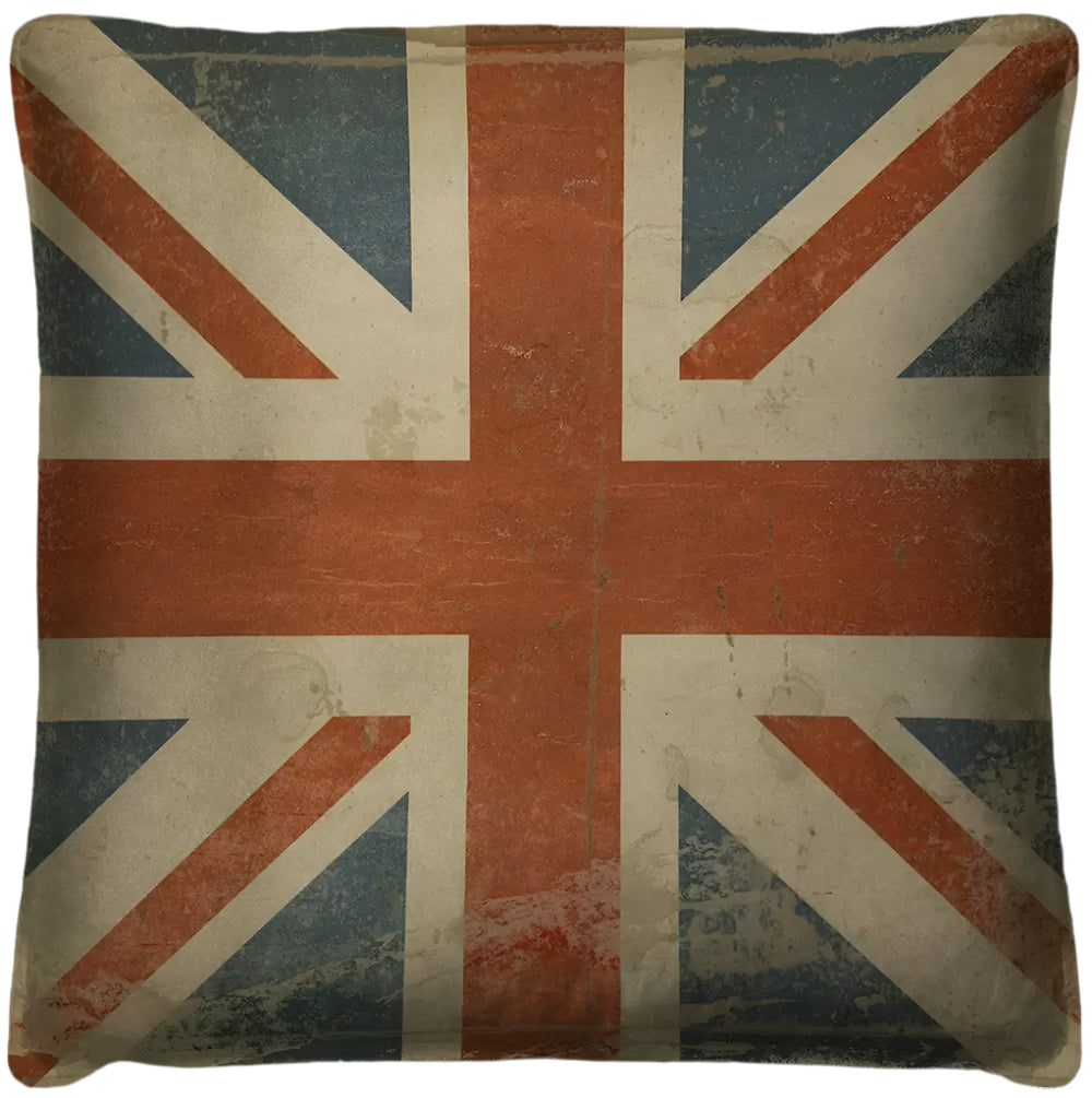 British Flag Throw Pillow - Union Jack Decorative Cushion Cover for Sofa, Bed, Chair - Perfect for Home Decor, Living Room, Dorm & Office