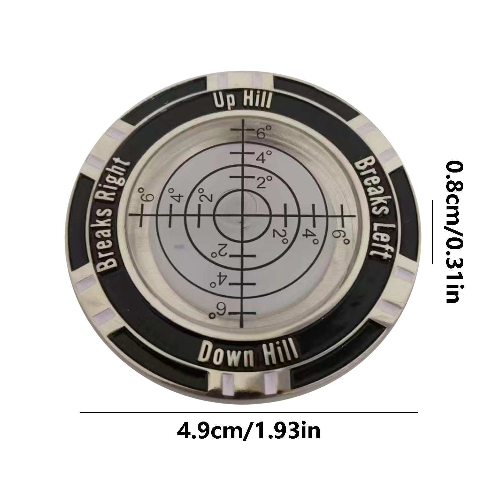 GEUGECY Golf Green Reader & Ball Marker - Professional Golf Green Reading Tool with Clear Markings, Compact & Easy to Use for Accurate Putting on Greens | Perfect for Practice, Tournaments & Improving Your Golf Game