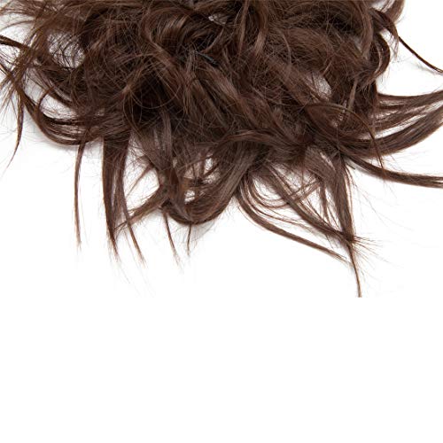 Messy Bun Scrunchie for Women - Stretchable Hair Tie for Tousled Updo & Ponytail - Perfect for Workouts, Yoga, and Everyday Styling