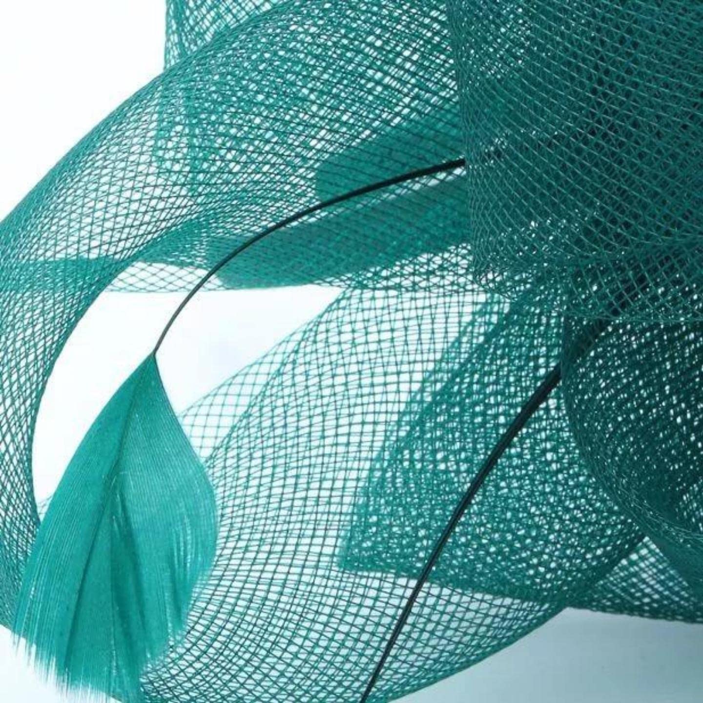 Elegant Forest Green Wedding Fascinator for Women - Perfect Hair Accessory for Guests