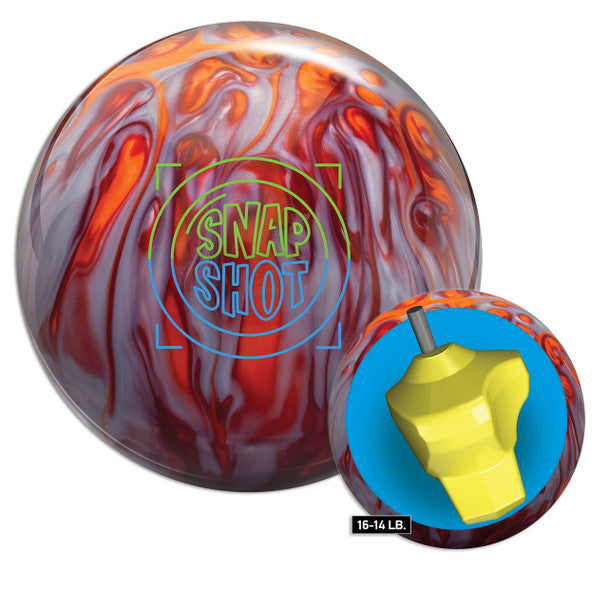 Radical Snap Shot Bowling Ball - High Performance Reactive Resin for Hook & Strike | Perfect for League Play & Tournament Bowlers