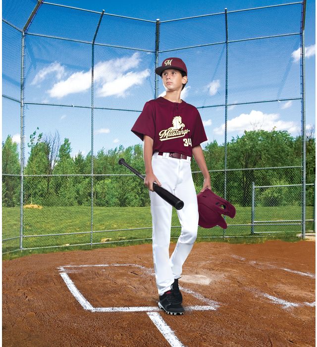 Russell Long Youth Solid Change Up Baseball Pants - Durable & Comfortable Baseball Uniform for Kids - Perfect for Little League, Practice & Games