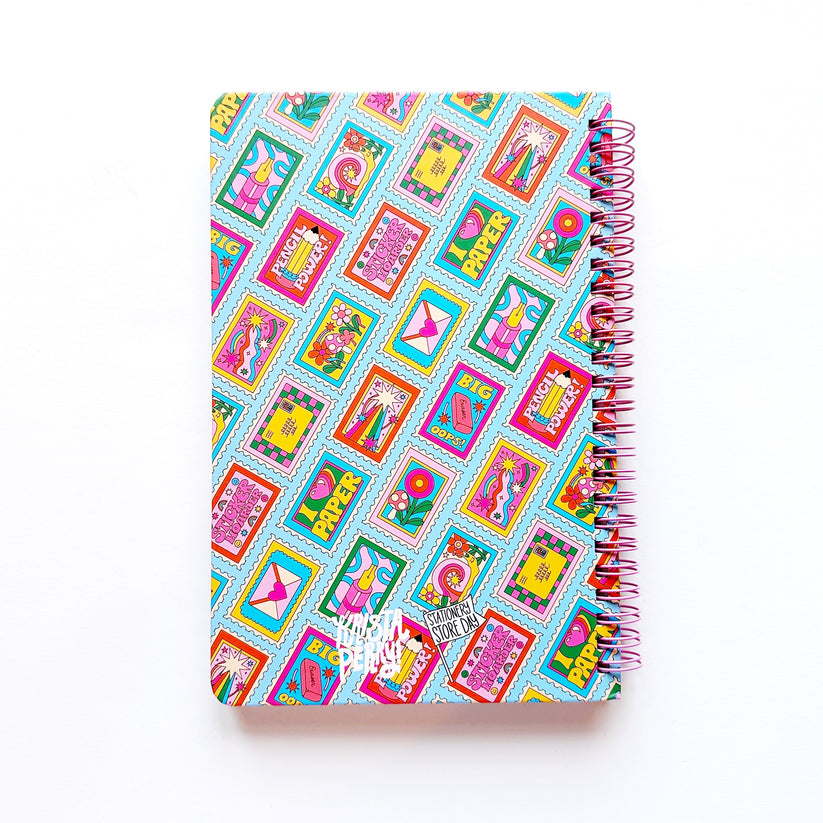 2024 Stamp Pattern Notebook - Aesthetic Journal for Writing, Planning & Sketching | Perfect for Students, Artists & Office Use