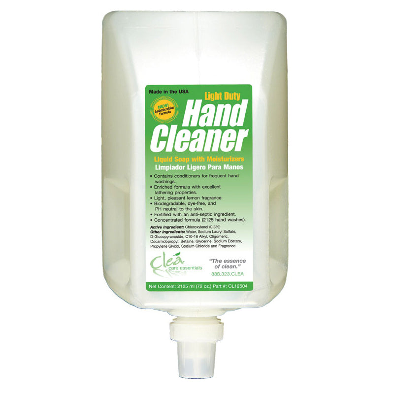 Cleá Light Duty Liquid Soap with Moisturizers - 4000ml (2 Pack) - Gentle Hand Wash for Kitchen, Bathroom & Commercial Use