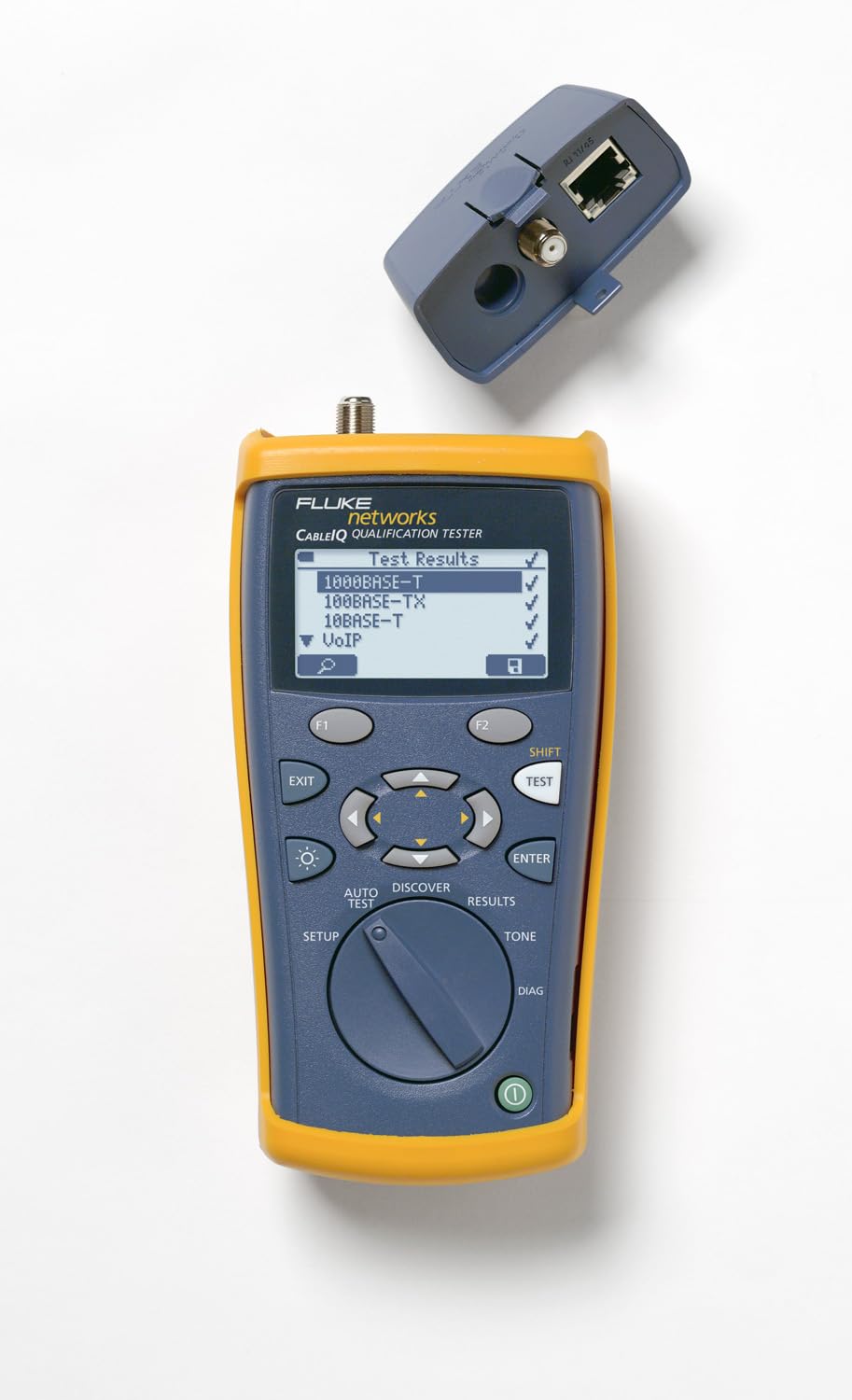 Fluke Networks CIQ-WM Main Wiremap Adapter for CableIQ Network Cable Tester - Compatible with Cat5e, Cat6, Cat6a Ethernet Cables - Perfect for Network Technicians and IT Professionals Testing Cable Connections