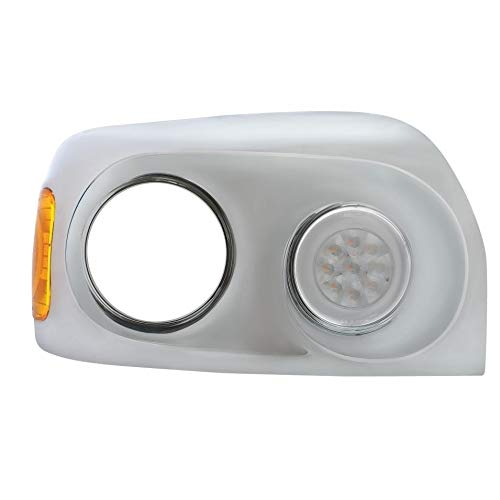 United Pacific 37115 Amber LED Turn Signal Light with Clear Lens - 21 LED for 2005+ Freightliner Century Class Trucks - Durable Replacement for Day & Night Driving Safety