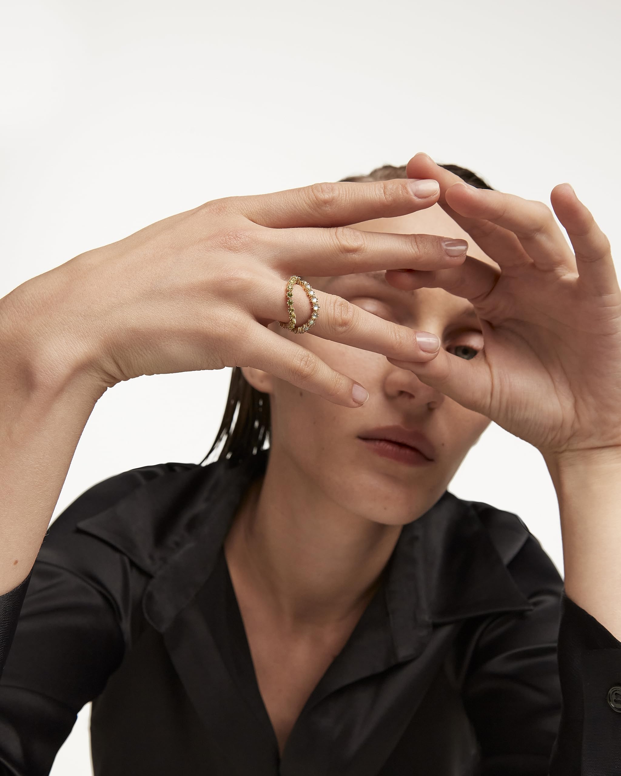 Kara Rings for Women - Elegant Gold & Silver Stackable Rings Set | Perfect for Everyday Wear, Gifts & Special Occasions