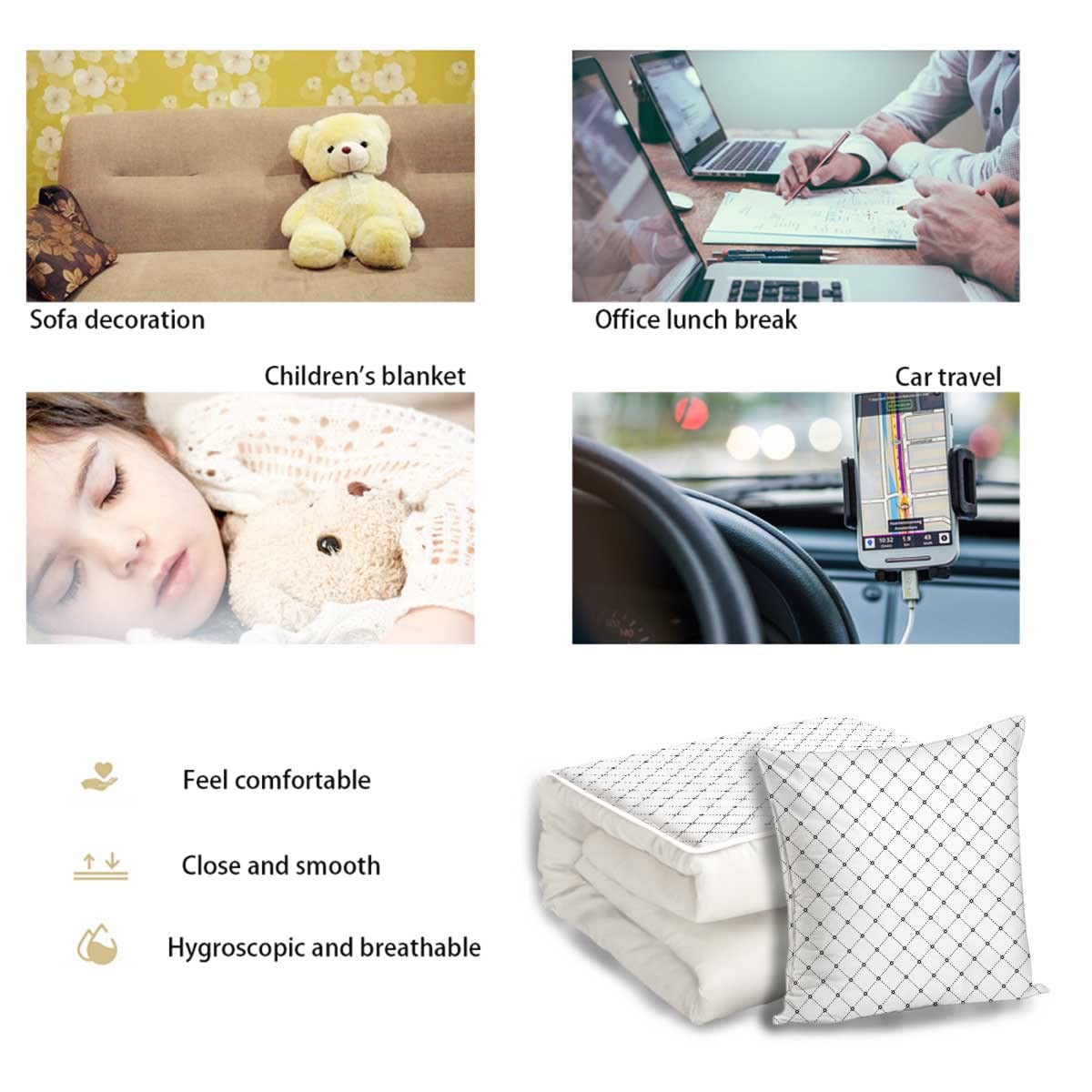 Travel Blanket and Pillow Set - 16