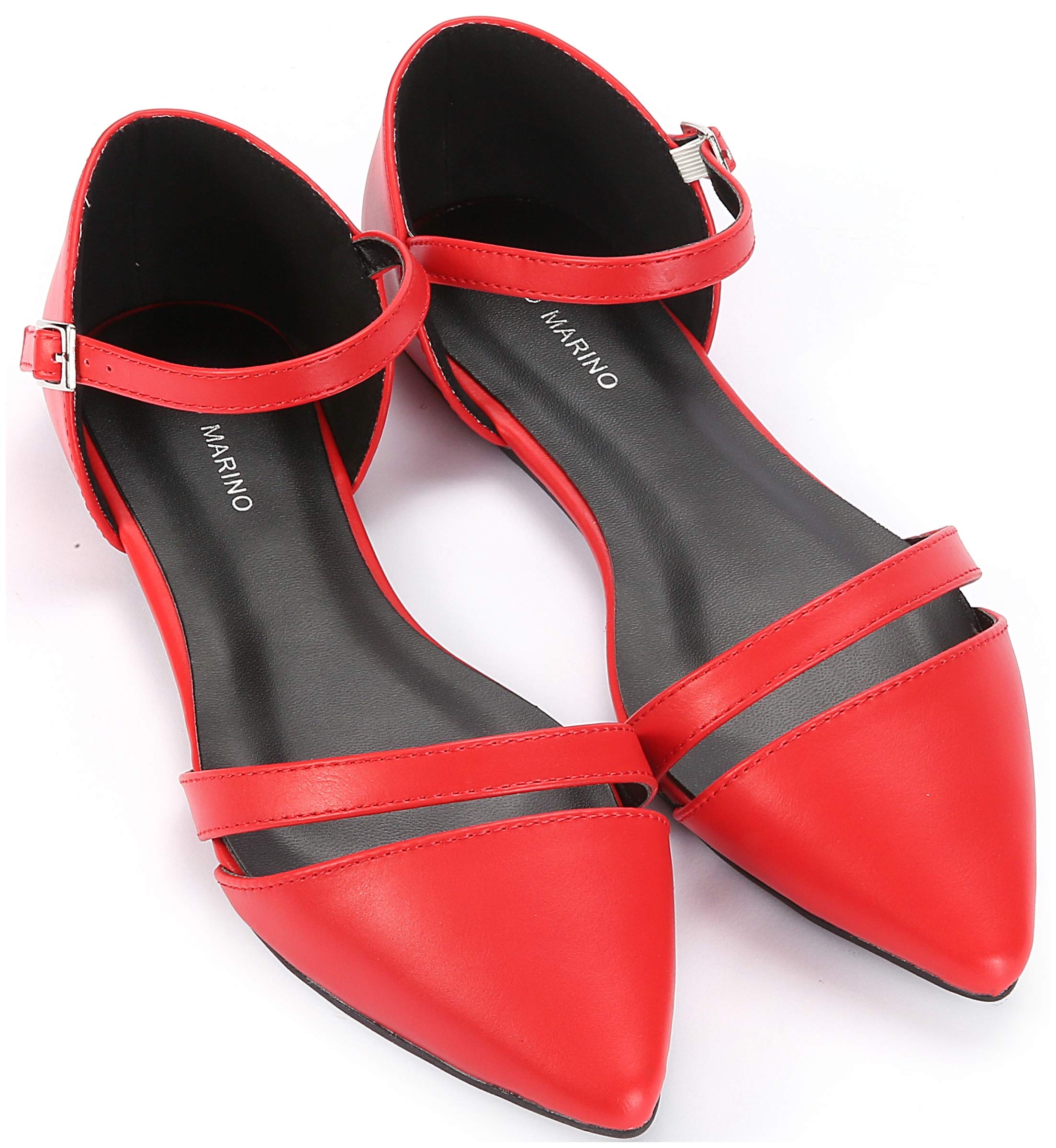 Mio Marino Women's Ballet Flats - Elegant Pointed Toe Dress Shoes for Women | Comfortable & Stylish for Work, Parties & Everyday Wear