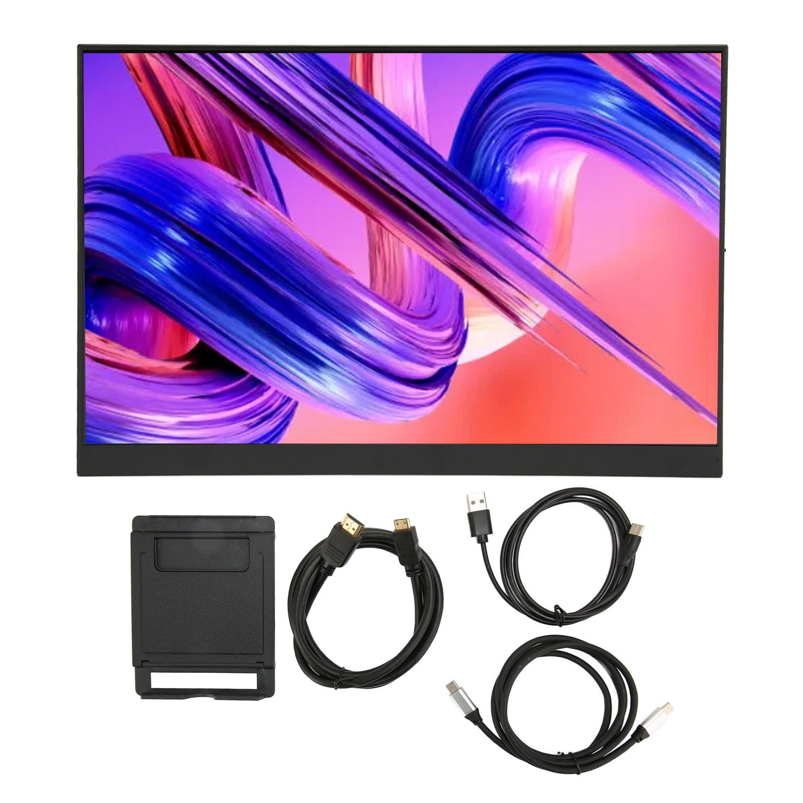 16 Inch Portable Monitor 2.5K HD 144Hz, Travel Laptop Screen Extender, 4K HDR USB-C Mini HDMI External Display for Laptop, PS5, Phone, Tablet - Perfect for Gaming, Work & Entertainment On-The-Go