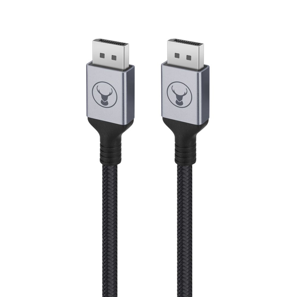 Bonelk Long Life DisplayPort to DisplayPort Cable 6ft - High Speed 4K 60Hz Gold Plated Connectors - for Gaming PC, Monitor, Laptop, Home Theater Setup (Black)