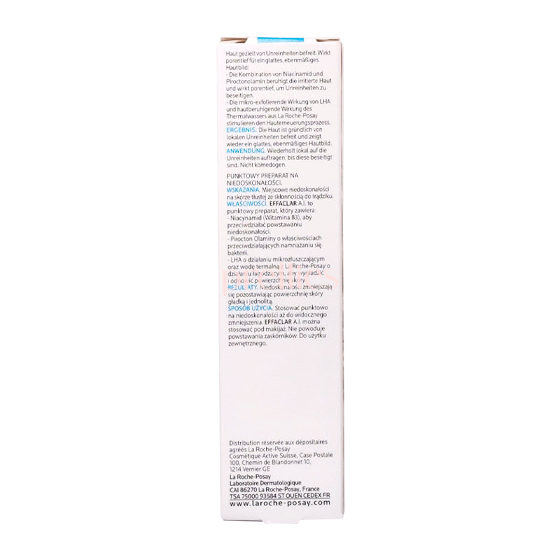 La Roche-Posay Effaclar A.I. Targeted Imperfection Corrector 15ml - Acne Treatment for Face, Blemish & Spot Corrector - Perfect for Daily Skincare Routine & Travel