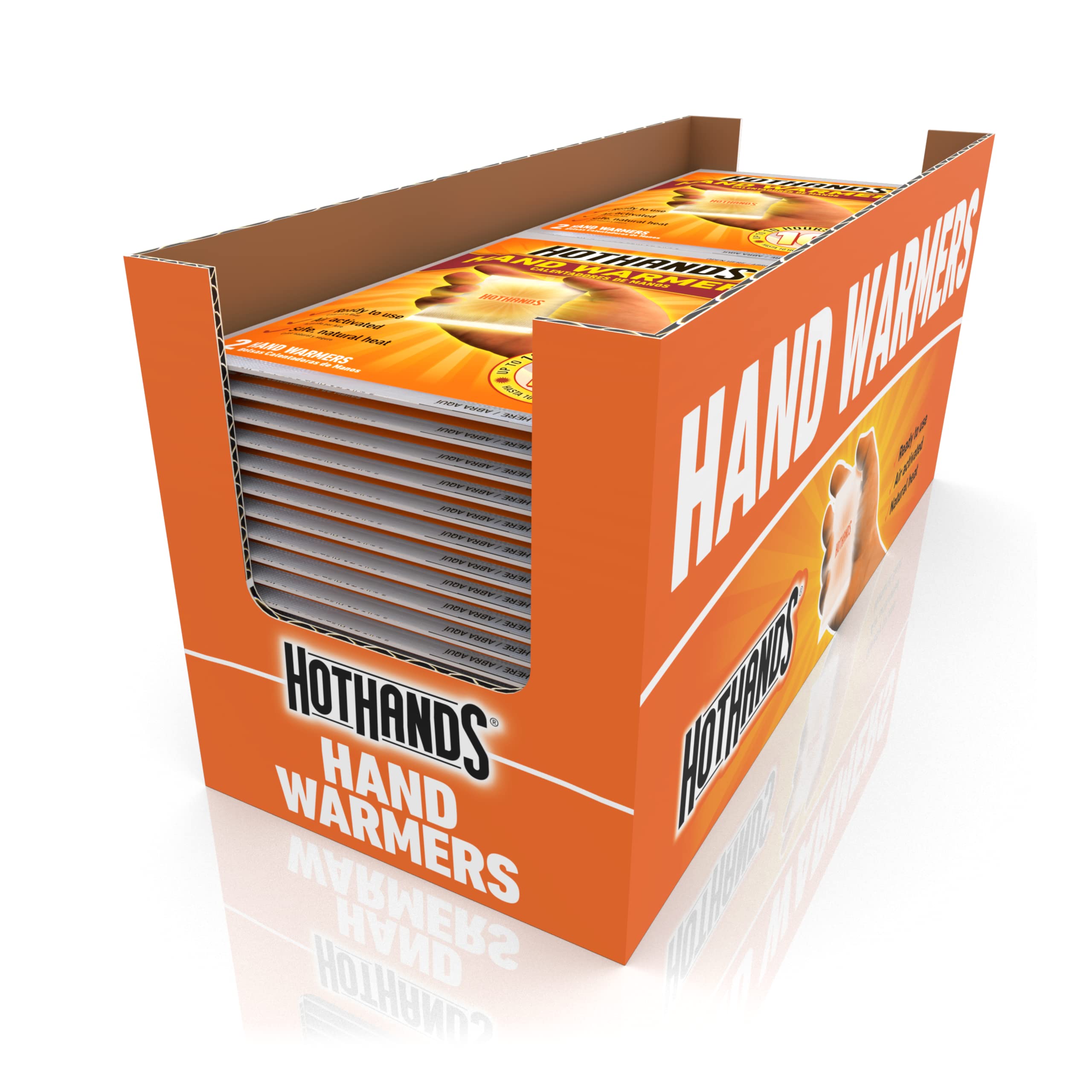 HotHands Hand Warmers - 40 Pairs of Long-Lasting, Safe & Odorless Air-Activated Warmers for Up to 10 Hours | Perfect for Winter Sports, Hunting, Camping & Outdoor Activities