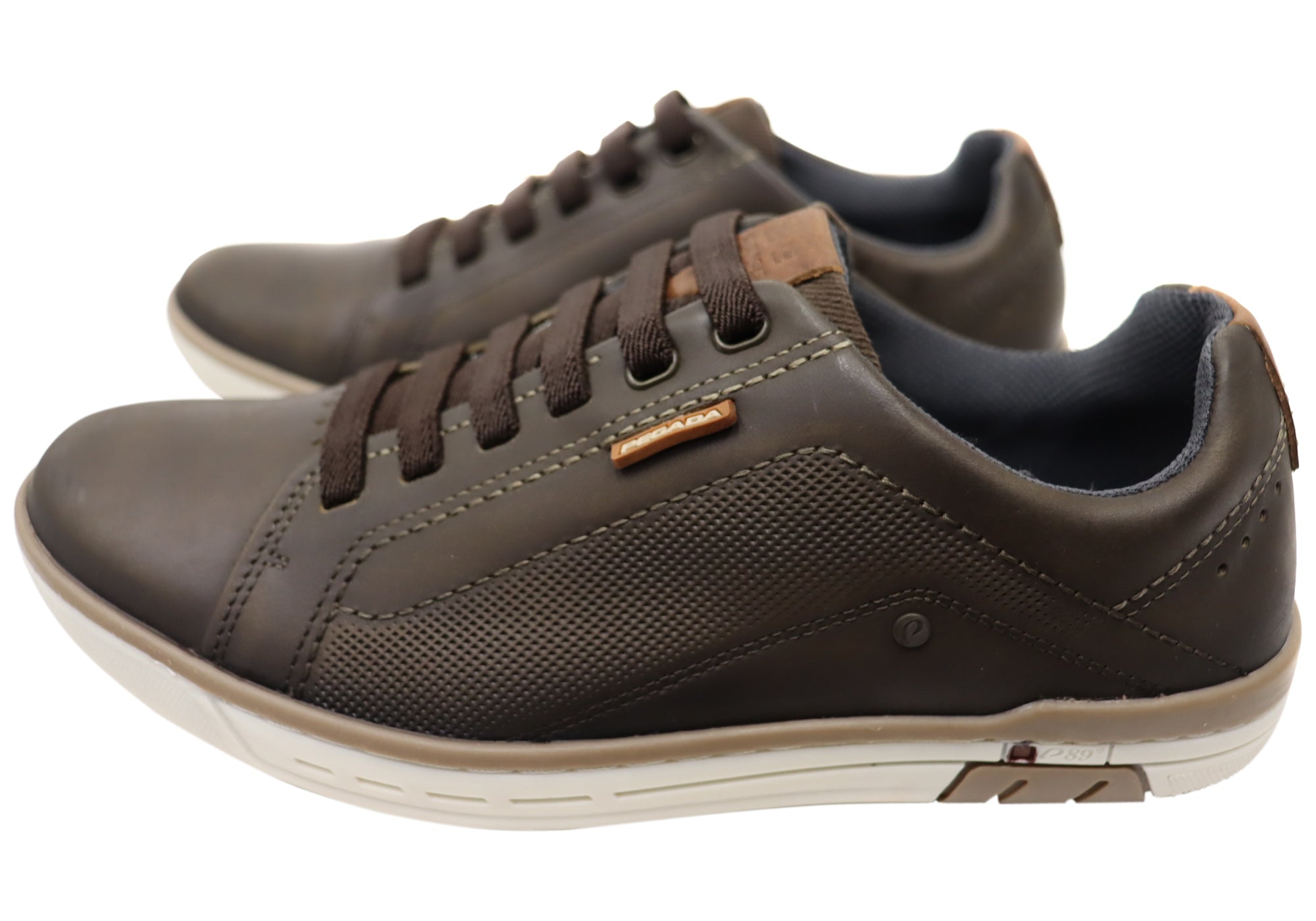 Premium Brown Leather Casual Shoes for Men - Handcrafted in Brazil - Comfortable & Stylish for Everyday Wear, Office, and Travel