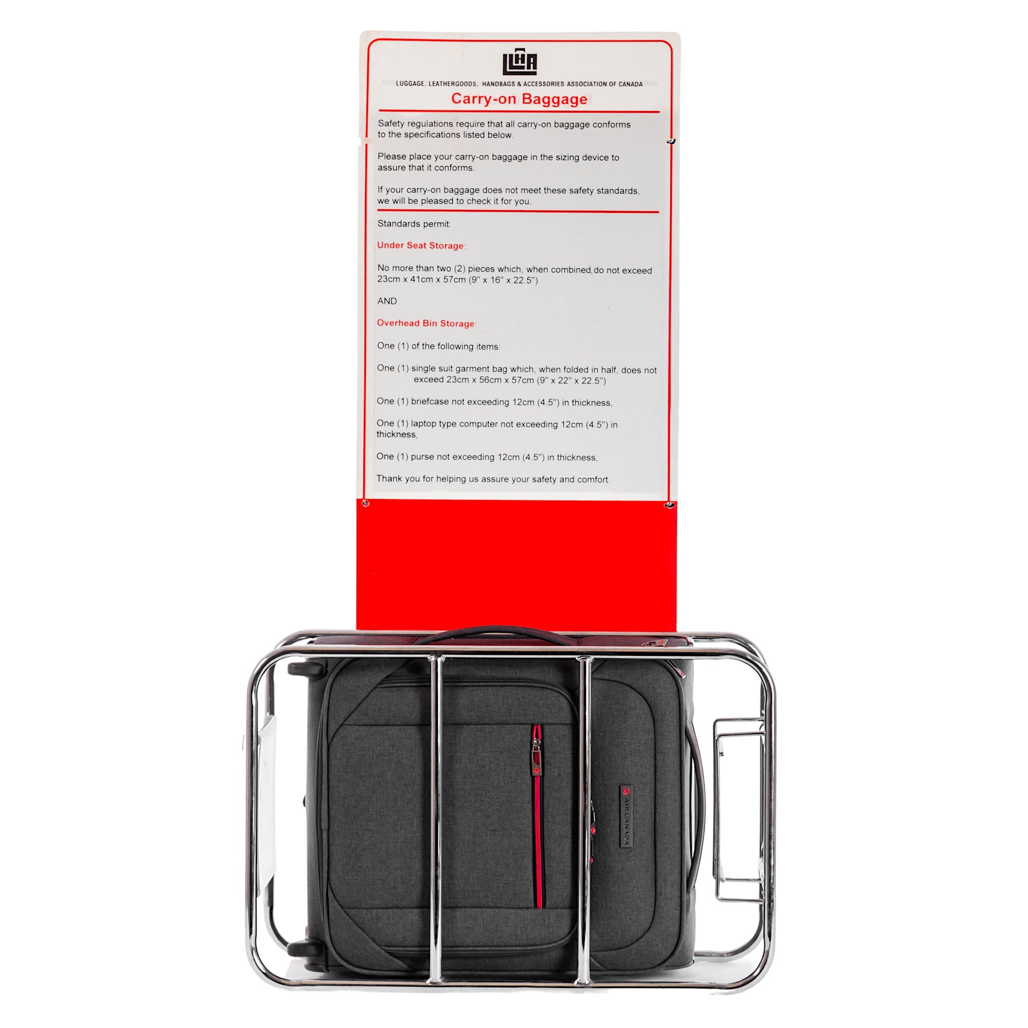 Air Canada Belmont 2-Piece Carry-On Luggage Set with Tote Bag - Perfect for Business Travel & Weekend Getaways