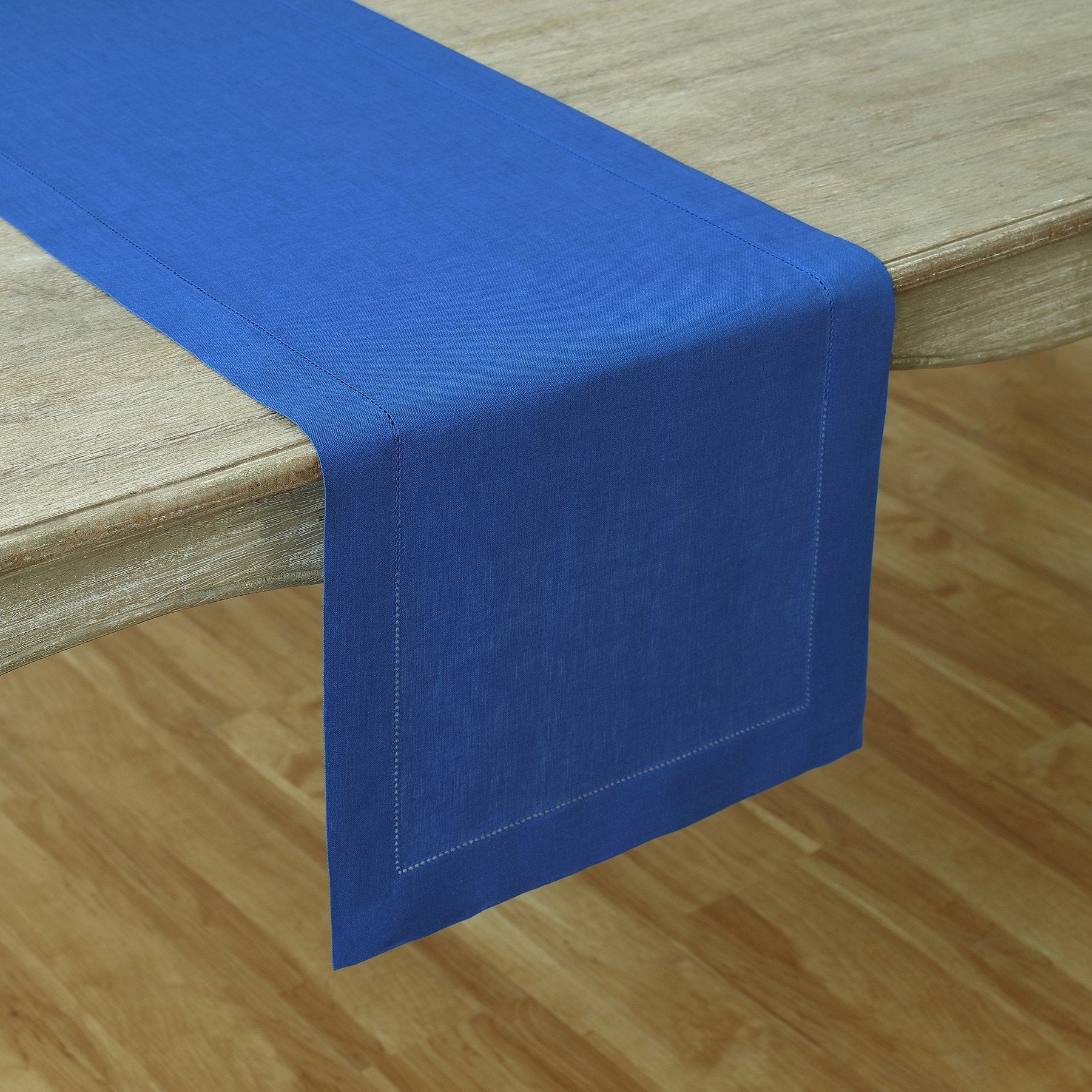 Elegant Classic Hemstitch Table Runner - Premium Linen Dining Decor for Weddings, Parties & Holiday Tablescapes