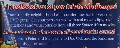 Spider-Man Blast DVD Trivia Game - Fun Family Movie Night Activity for Marvel Fans & Kids