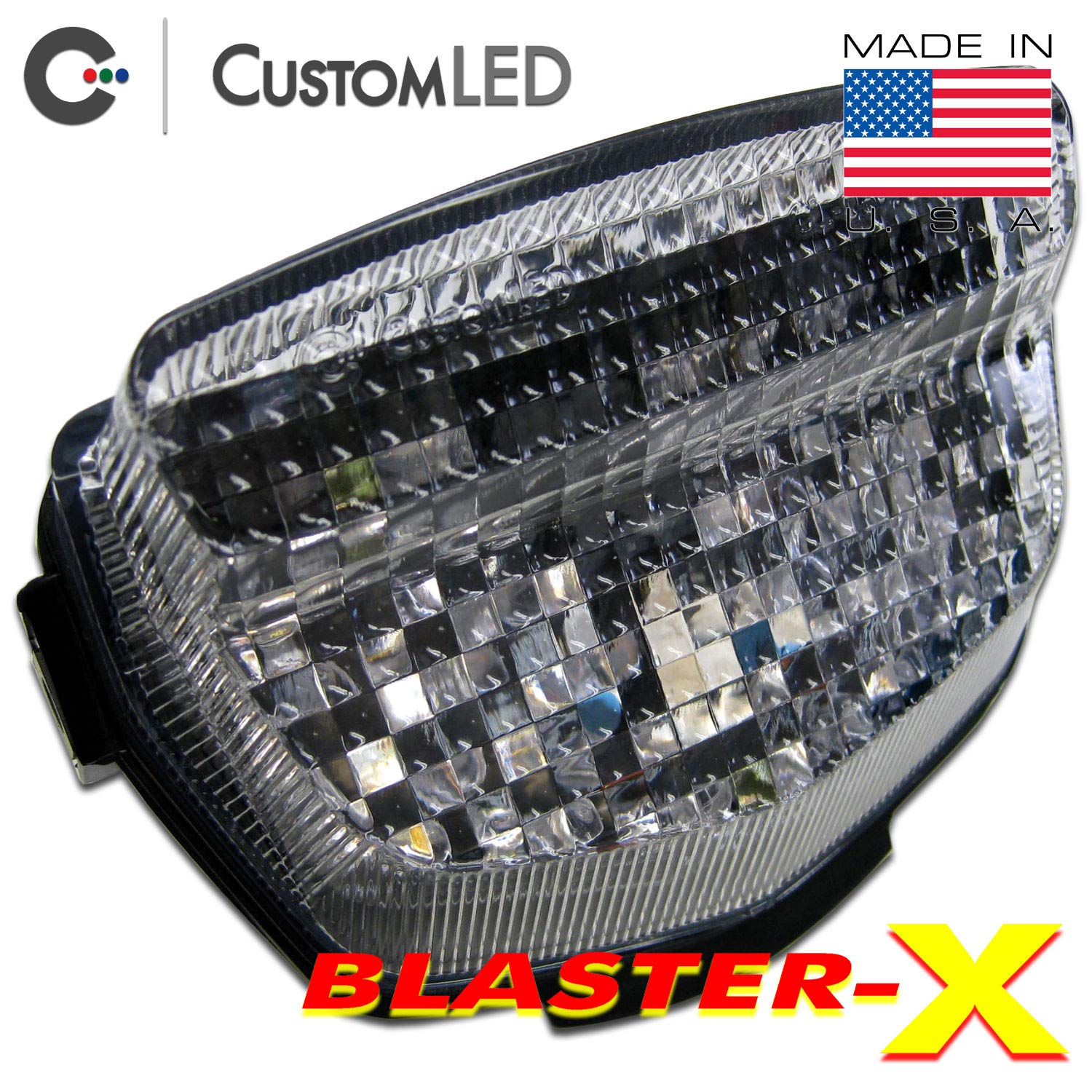 2008-2016 Honda CBR 1000RR Blaster-X Integrated LED Tail Light with Clear Lens - High Visibility Motorcycle Brake Light for Night Riding & Safety Enhancement