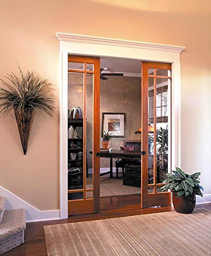 Richelieu Hardware 148150BC Pocket Door Frame Kit with Mill Finish - Perfect for Bedroom, Bathroom, and Closet Space-Saving Solutions