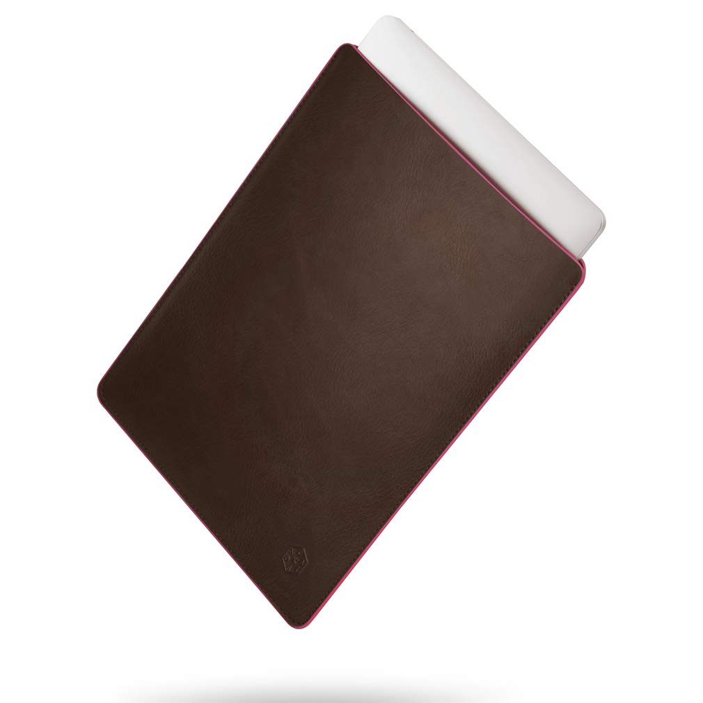Premium Genuine Leather Laptop Sleeve for 12-inch MacBook - Slim Protective Case with Special Design | Perfect for Work, Travel & School Accessories