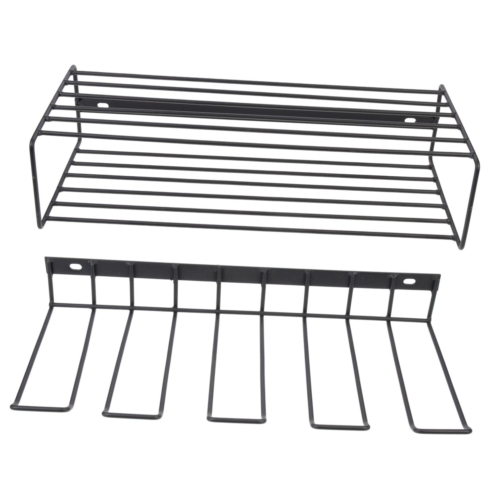 CAXUSD Heavy Duty Wall Mount Tool Organizer - Iron Garage Storage Rack, Floating Workshop Shelf for Home & Garage Organization - Perfect for Tools, DIY Projects, and Workshop Storage