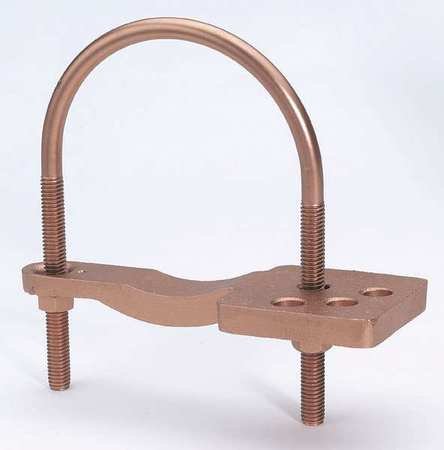 8In Pipe Ground Clamp - Heavy Duty Copper Bonded Grounding Clamp for Electrical Safety | Ideal for Plumbing, HVAC and Electrical Grounding Systems